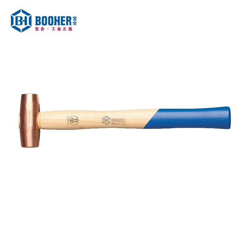 胡桃木柄紫铜锤